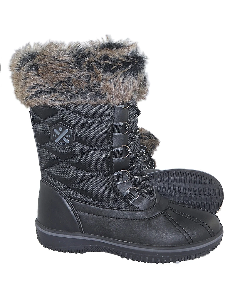 Pamela Ladies Fur Trim Winter Snow Boot 3 Pamela Ladies Fur Trim Winter Snow Boot