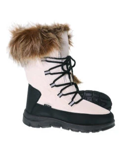 Inessa II Ladies Fur Trim Winter Snow Boot -North-Co Store FL022 WHT 01
