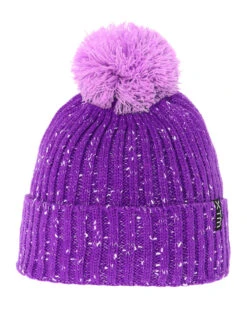 Stax Kids' Speckled Yarn Pompom Beanie 8 Stax Kids' Speckled Yarn Pompom Beanie -North-Co Store HK040 PUR 01