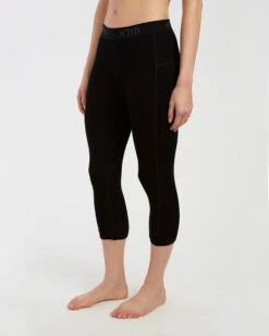 Ladies Merino 230 Wool 3/4 Length Thermal Pants -North-Co Store ML008 BLK 03