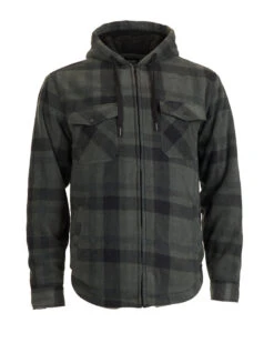 Woodsman Plaid Check Sherpa Hooded Jacket 24 Woodsman Plaid Check Sherpa Hooded Jacket -North-Co Store NM029 FOR 08