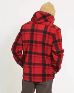 Woodsman Plaid Check Sherpa Hooded Jacket 27 Woodsman Plaid Check Sherpa Hooded Jacket -North-Co Store NM029 RED 03 add4ec91 0831 4850 8a95 03edef0acc81