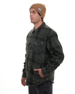 Woodsman Plaid Check Sherpa Jacket -North-Co Store NM030 FOR 02