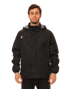 Stash II Unisex Adult Stashable Rain Jacket 38 Stash II Unisex Adult Stashable Rain Jacket -North-Co Store RU008 BLK 02