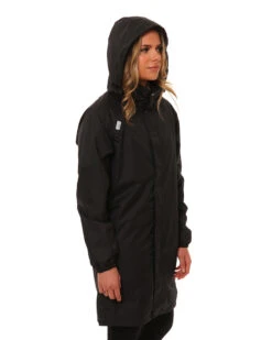 Stash 3/4 Length Waterproof Rain Jacket -North-Co Store RU013 BLK 08