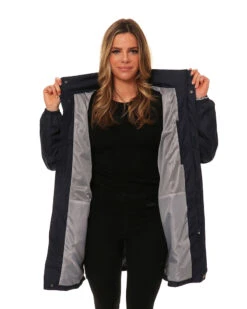 Stash 3/4 Length Waterproof Rain Jacket -North-Co Store RU013 BLK 10