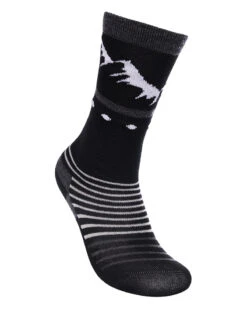 Snowy Kids' Merino Blend Lightweight Sock 13 Snowy Kids' Merino Blend Lightweight Sock -North-Co Store SK021 BLK 03