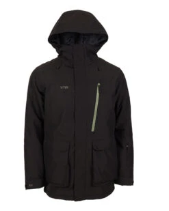 Maverick II Mens Snow Ski Jacket 35 Maverick II Mens Snow Ski Jacket -North-Co Store TM082 BLKFRONT2 150